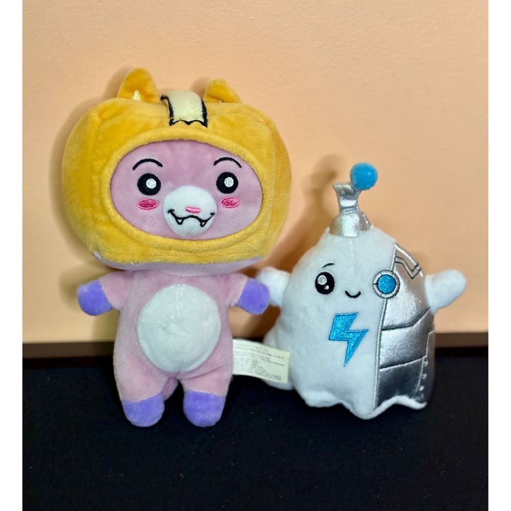LankyBox Plush Set Foxy in Hood and Cyborg Ghosty Collectible Toys 2022